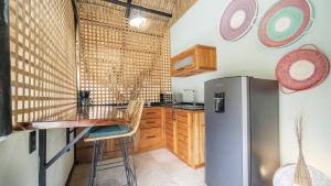 Kuchyň nebo kuchyňský kout v ubytování LA QUEBRADA ECO LODGE Hotel Boutique