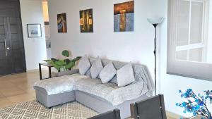 Χώρος καθιστικού στο Large Apartment with Ocean View