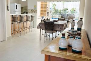 Χώρος καθιστικού στο Casa Juquehy Piscina Privativa e Serv de Praia