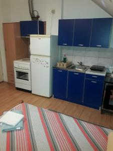 Kuchyň nebo kuchyňský kout v ubytování VILA NATALIJA APARTMANI