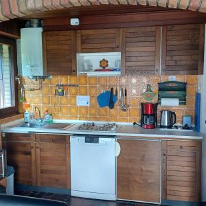 Kuchyň nebo kuchyňský kout v ubytování Ferienhaus mit Meerblick