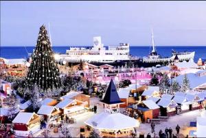 Το T2 Rez de jardin accès direct plage τον χειμώνα