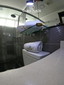 Koupelna v ubytování Hotel Olaya Plaza