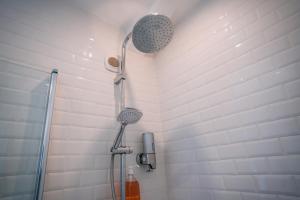 a shower in a bathroom with a shower head at LES PETITS ROYS - Proche centre ville - Cosy in Châteauroux