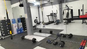 Fitness centrum a/nebo fitness zařízení v ubytování Answer hotel