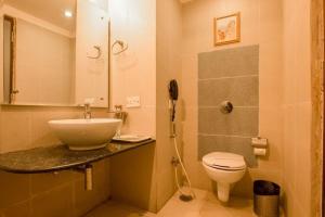 Koupelna v ubytování Hotel Silicrest