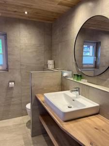 Koupelna v ubytování Appartement Hubner