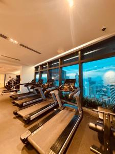 Fitness centrum a/nebo fitness zařízení v ubytování Eaton Service Apartment at KLCC