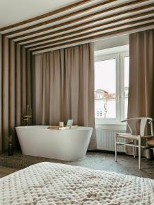 Ένα ή περισσότερα κρεβάτια σε δωμάτιο στο Apartament Lipowa Centrum