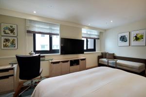 TV a/nebo společenská místnost v ubytování K Hotel Taipei II