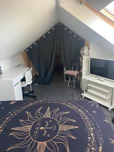 Kuchyň nebo kuchyňský kout v ubytování b&b du Clos Ménil