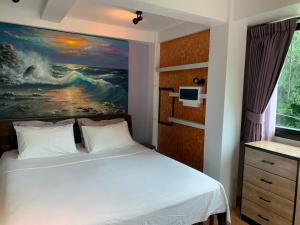Postel nebo postele na pokoji v ubytování Penthouse Crystal Bay Apartments