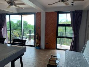 Posezení v ubytování Penthouse Crystal Bay Apartments