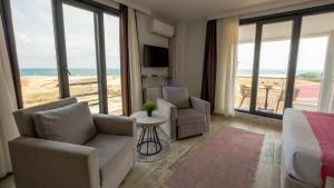 Postel nebo postele na pokoji v ubytování Yalıköy Deniz Otel Istanbul + 97 fotografií