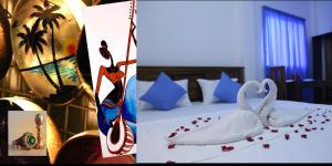 Postel nebo postele na pokoji v ubytování Emerald Coast Hotel Negombo