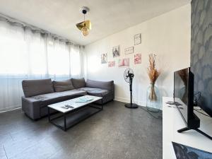 Televízia a/alebo spoločenská miestnosť v ubytovaní F3 Centre- Ville Lafayette avec garage