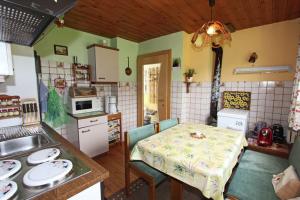 Kuchyň nebo kuchyňský kout v ubytování Ferienhaus Backstuber