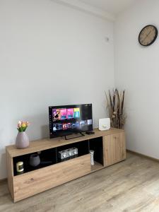 TV a/nebo společenská místnost v ubytování MM Apartman