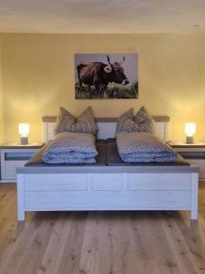 Postel nebo postele na pokoji v ubytování Ferienwohnung Lauber