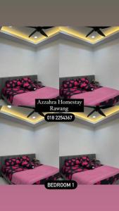 a room with three bunk beds on a shelf at Azzahra Homestay Scientex Kundang Jaya in Rawang