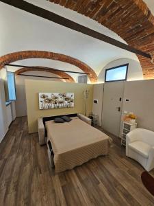 Katil atau katil-katil dalam bilik di Bilocale in centro storico!
