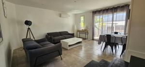 Χώρος καθιστικού στο Villa Soleil