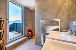 Łóżko lub łóżka w pokoju w obiekcie Appartements Sonnrain