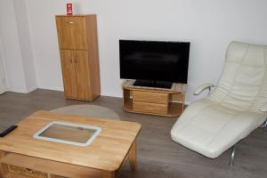 TV a/nebo společenská místnost v ubytování Modern Apartment Wissenbach 1