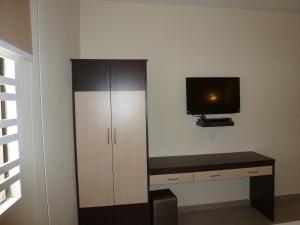 TV a/nebo společenská místnost v ubytování Hotel Hong