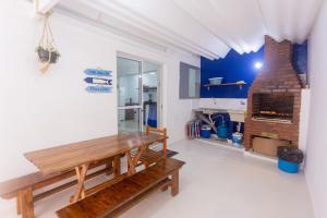 Η κουζίνα ή μικρή κουζίνα στο Aconchego e Descanso na PG