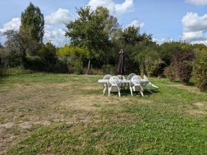 Vonkajšia záhrada v ubytovaní Ferme rénovée avec jardin arboré en campagne, Wi-Fi fibre, près de Sologne et Berry - FR-1-590-18