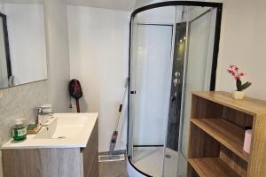 Koupelna v ubytování STUDIO DANS LA BRENNE !