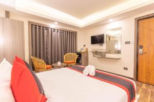 TV a/nebo společenská místnost v ubytování Hotel Wawa