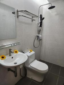 Koupelna v ubytování Rica Hotel Usj