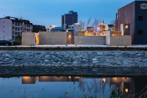 Γενική άποψη της πόλης Yangyang ή θέα της πόλης από  αυτός ο ξενώνας