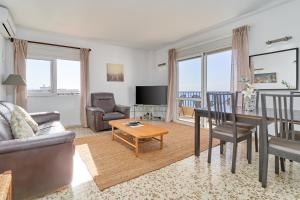 Televízia a/alebo spoločenská miestnosť v ubytovaní Apartment with stunning views