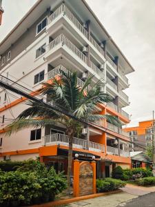 Bygningen som lejlighedshotellet ligger i