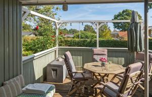 Balkoni atau teres di 3 Bedroom Cozy Home In Haderslev +10 gambar