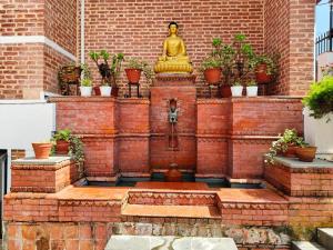Puutarhaa majoituspaikan Hotel Himalayan Villa ulkopuolella