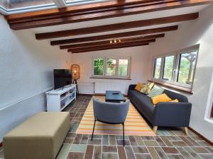 Χώρος καθιστικού στο Chalet Ritz