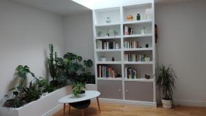 Knihovna v apartmánu