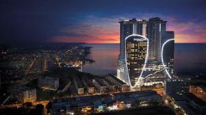 Nespecifikovaný výhled na destinaci Melaka nebo výhled na město při pohledu z hotelu