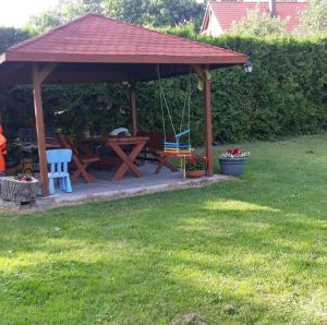 Vonkajšia záhrada v ubytovaní Mazury Home