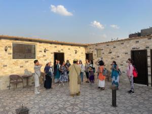 Majutusasutuse Sphinx palace pyramids view inn külastajad