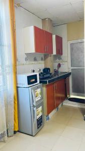 Η κουζίνα ή μικρή κουζίνα στο Super private Apartment