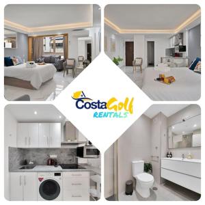 a collage of photos of a casa oil rentalsominium at Lujoso estudio cerca del mar en Marbella centro - MARINO II 111 in Marbella
