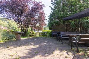 Vonkajšia záhrada v ubytovaní Apartament Barbara