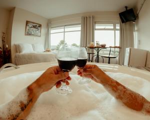 Ένα ή περισσότερα κρεβάτια σε δωμάτιο στο Hotel Casa Redonda Boutique Spa