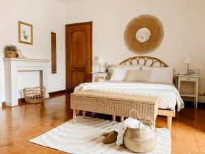 Postel nebo postele na pokoji v ubytování Amy B&B casetta di charme