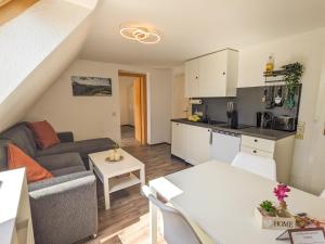 Kuchyň nebo kuchyňský kout v ubytování B6 - Urlaubsmagie - Inmitten der Sächsischen Schweiz mit Balkon mit Ausblick auf die Sandsteine